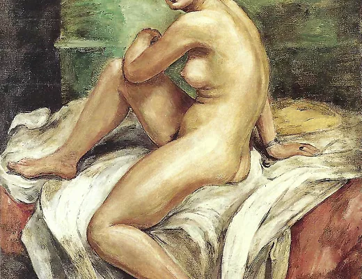 Femme nue assise
